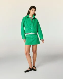 FROM FUTURE Jupe Mini TropicalGreen Hot