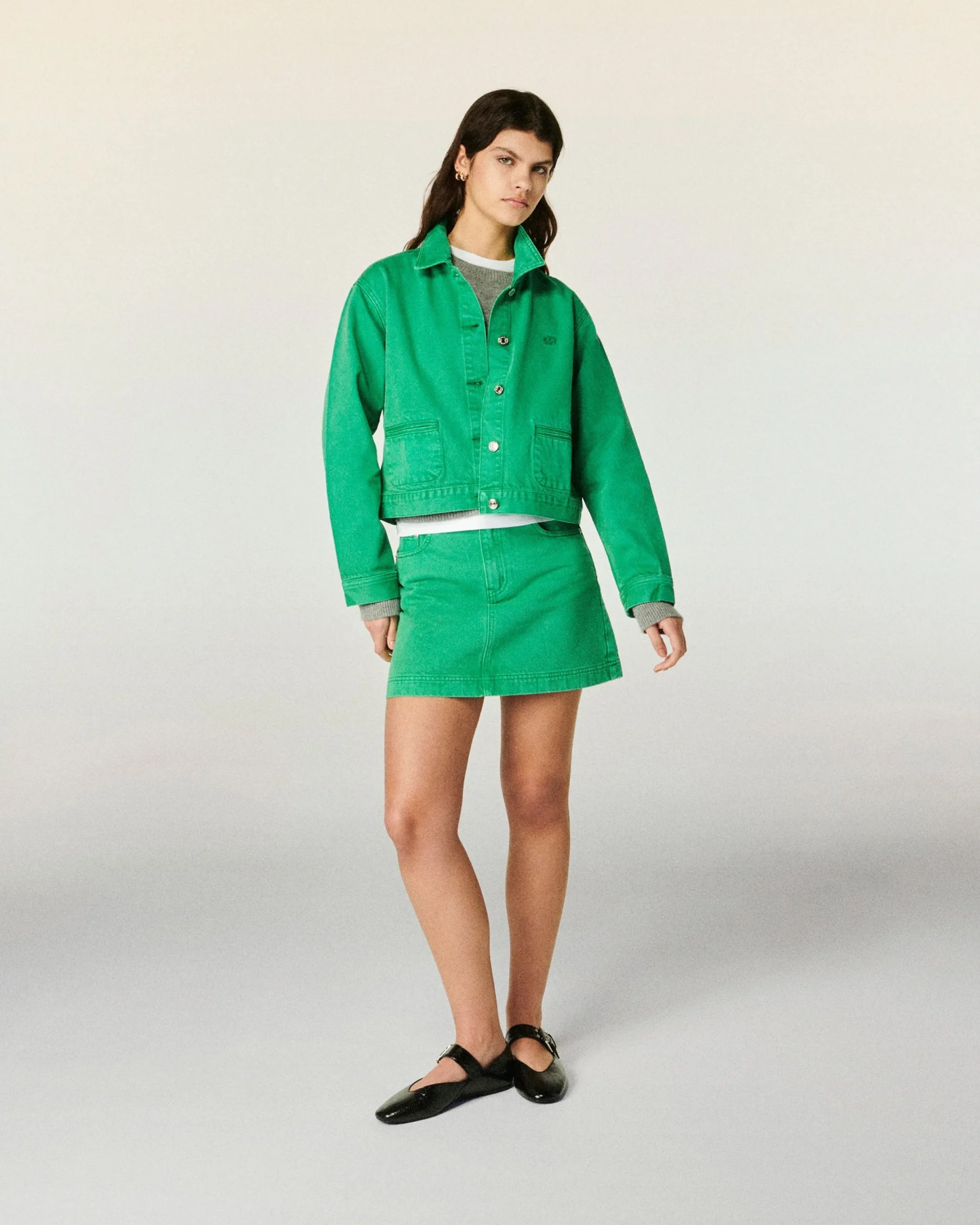 FROM FUTURE Jupe Mini TropicalGreen Hot