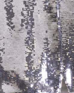 FROM FUTURE Jupe Mini Sequins Silver Hot