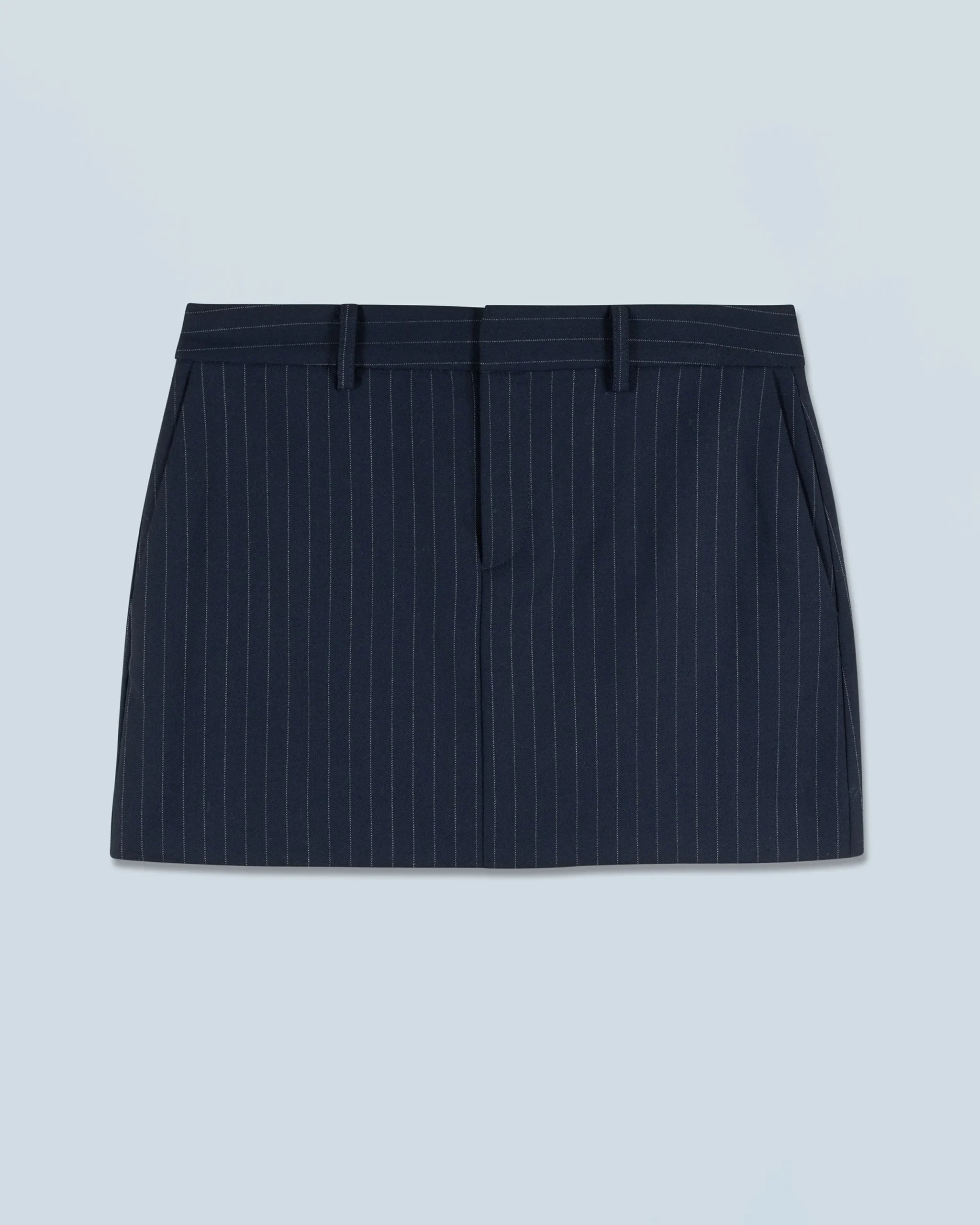 FROM FUTURE Jupe Mini Tailoring RayuresNavy Cheap