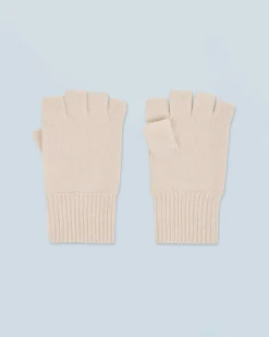 FROM FUTURE Mitaines Courtes Ecru Flash Sale