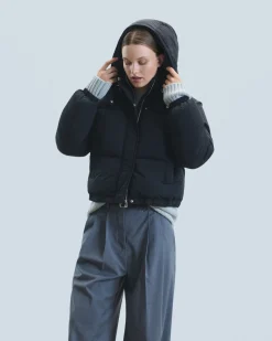 FROM FUTURE Outerwear Doudoune Craquelée Noir Cheap