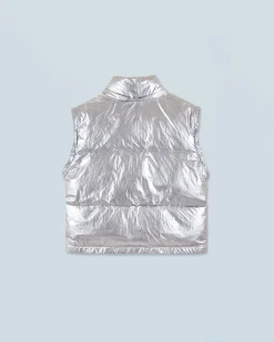 FROM FUTURE Outerwear Doudoune Craquelée Silver Clearance