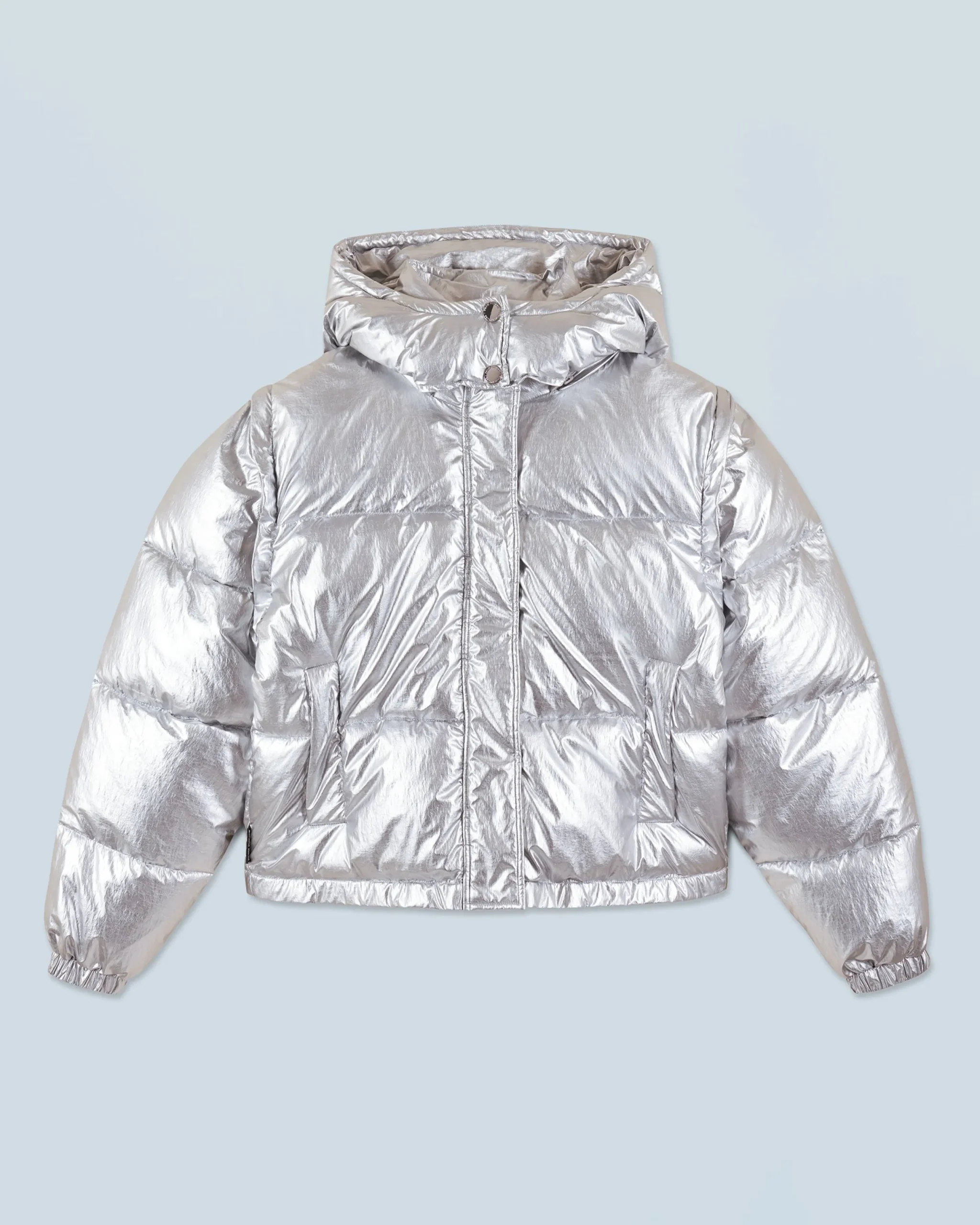 FROM FUTURE Outerwear Doudoune Craquelée Silver Clearance