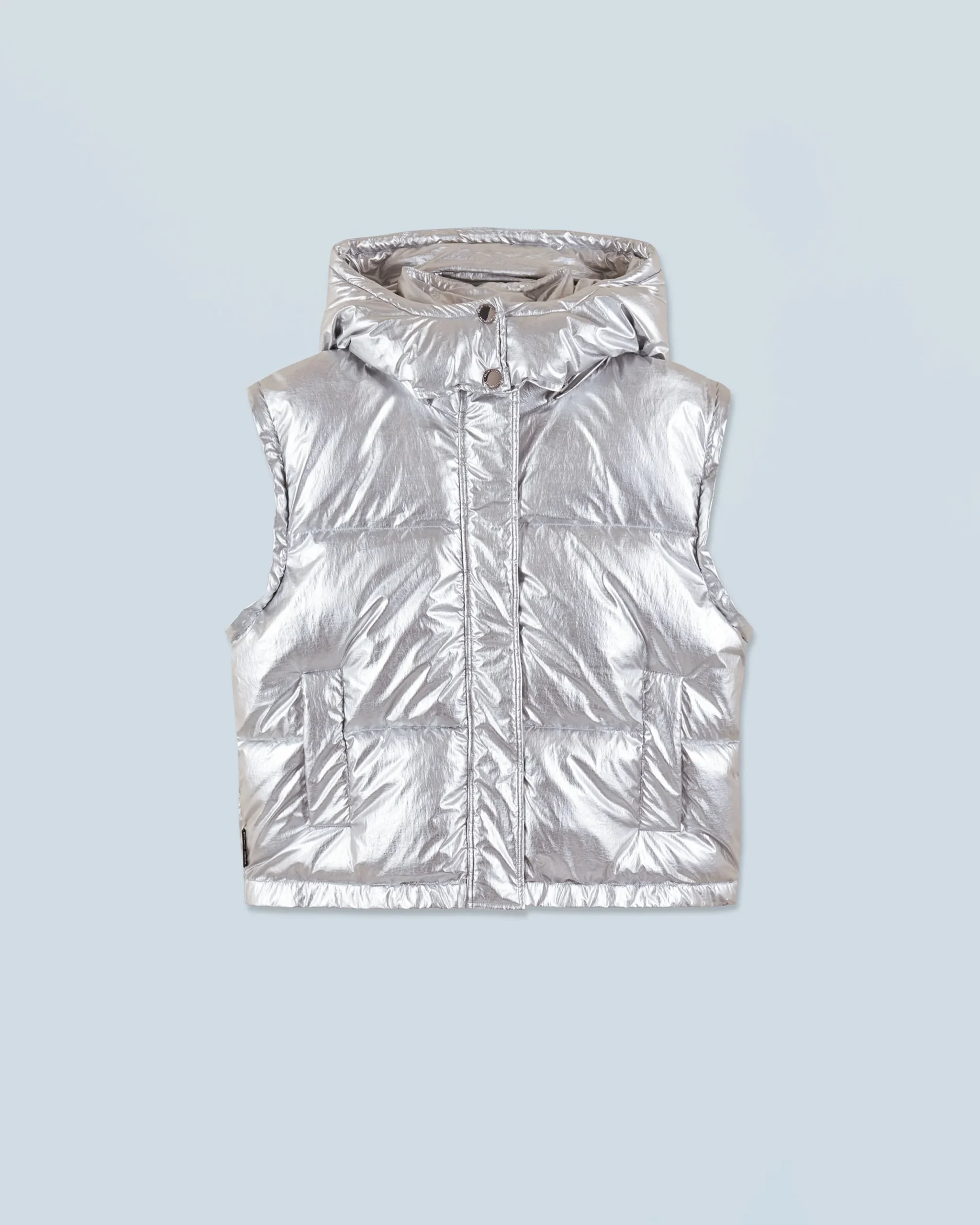 FROM FUTURE Outerwear Doudoune Craquelée Silver Clearance
