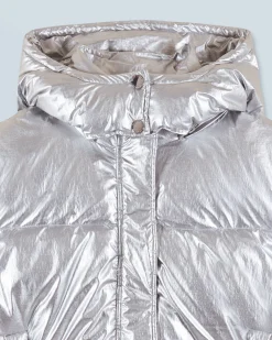 FROM FUTURE Outerwear Doudoune Craquelée Silver Clearance