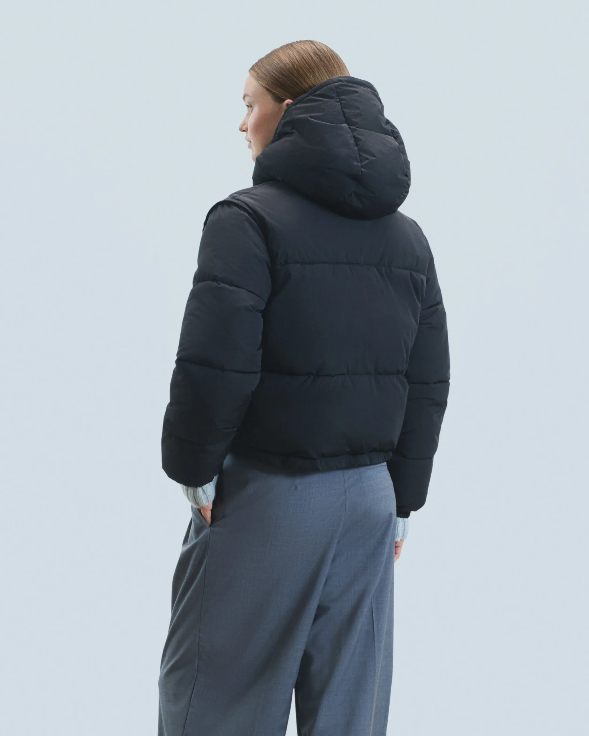 FROM FUTURE Outerwear Doudoune Craquelée Noir Cheap