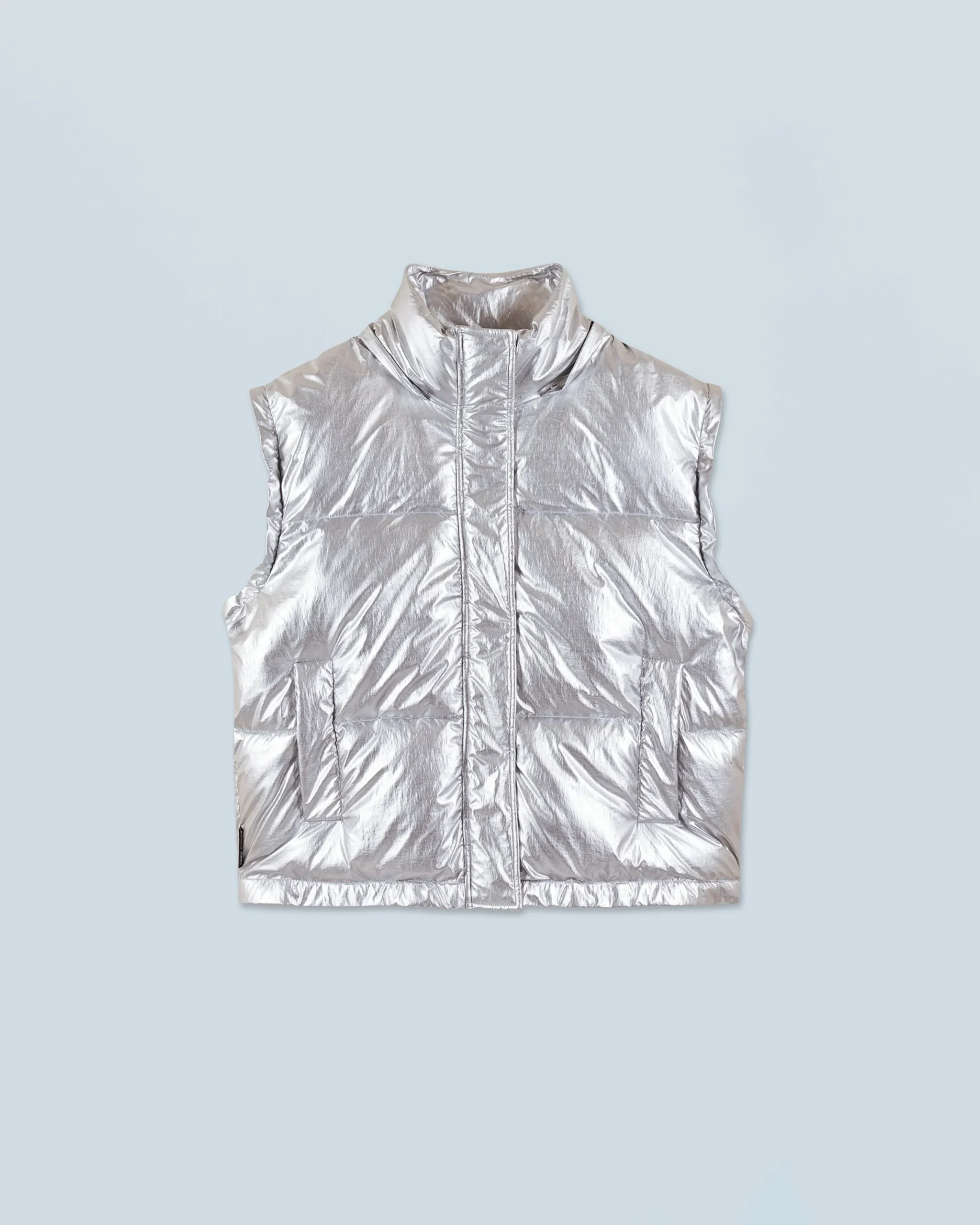 FROM FUTURE Outerwear Doudoune Craquelée Silver Clearance