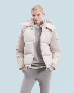 FROM FUTURE Outerwear Doudoune Doublure Cachemire Sable Discount