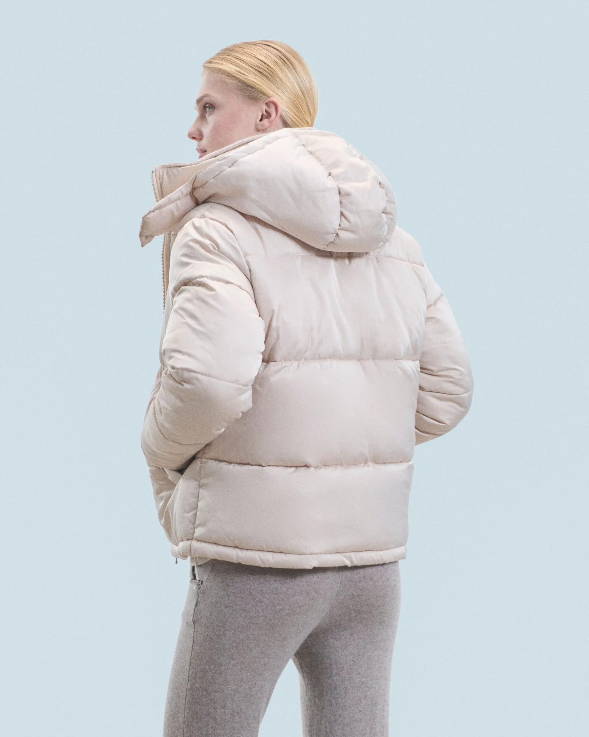 FROM FUTURE Outerwear Doudoune Doublure Cachemire Sable Discount