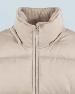 FROM FUTURE Outerwear Doudoune Doublure Cachemire Sable Discount