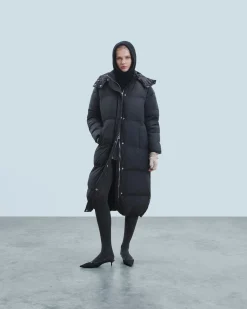 FROM FUTURE Outerwear Doudoune Longue Noir Discount