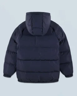 FROM FUTURE Outerwear Doudoune Mi-longue Navy Cheap