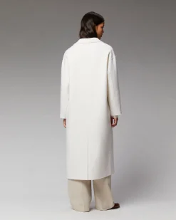 FROM FUTURE Outerwear Manteau Long Double Face Ecru Sale