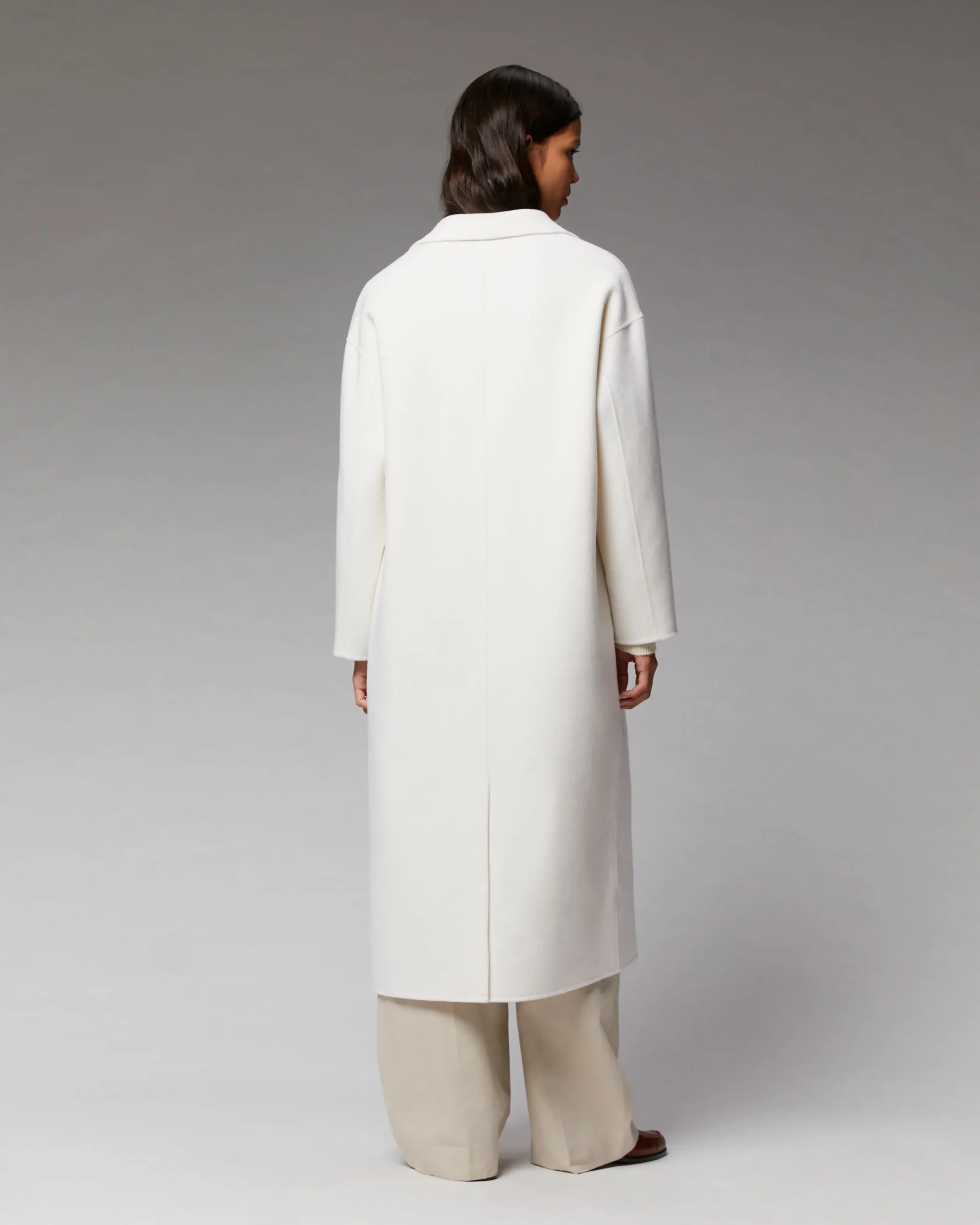 FROM FUTURE Outerwear Manteau Long Double Face Ecru Sale