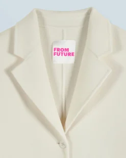 FROM FUTURE Outerwear Manteau Long Double Face Ecru Sale