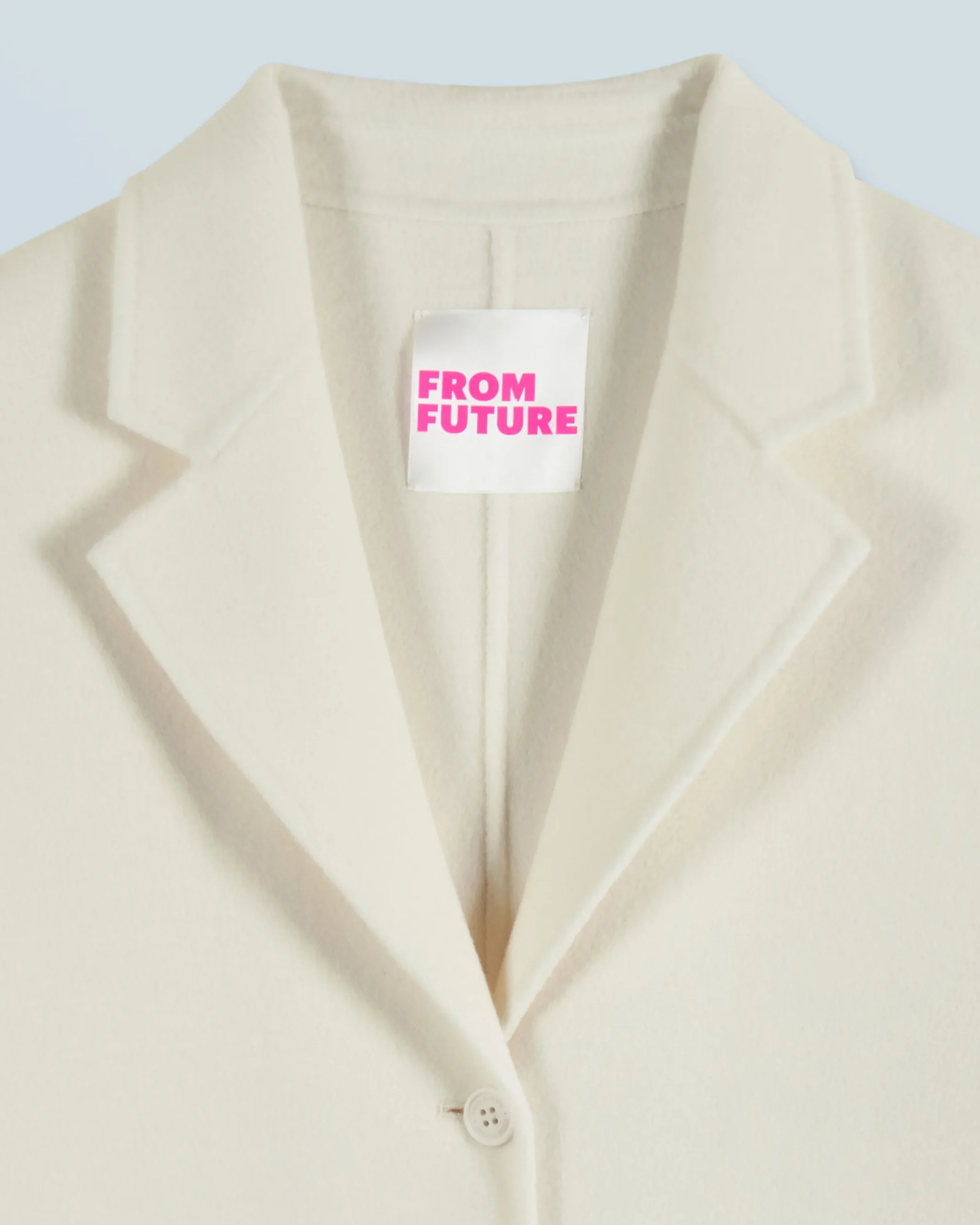 FROM FUTURE Outerwear Manteau Long Double Face Ecru Sale