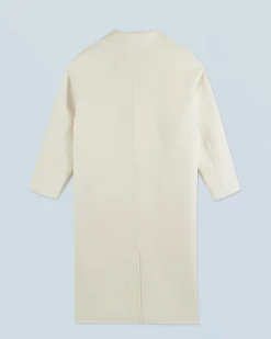 FROM FUTURE Outerwear Manteau Long Double Face Ecru Sale