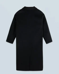 FROM FUTURE Outerwear Manteau Long Double Face Noir Hot