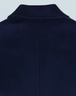 FROM FUTURE Outerwear Manteau Long Double Face Navy Outlet