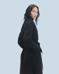 FROM FUTURE Outerwear Manteau Peig Noir New