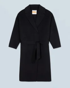 FROM FUTURE Outerwear Manteau Peig Noir New