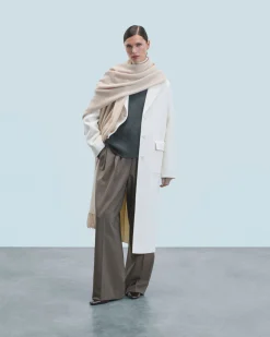FROM FUTURE Outerwear Manteau Poches Ecru Discount