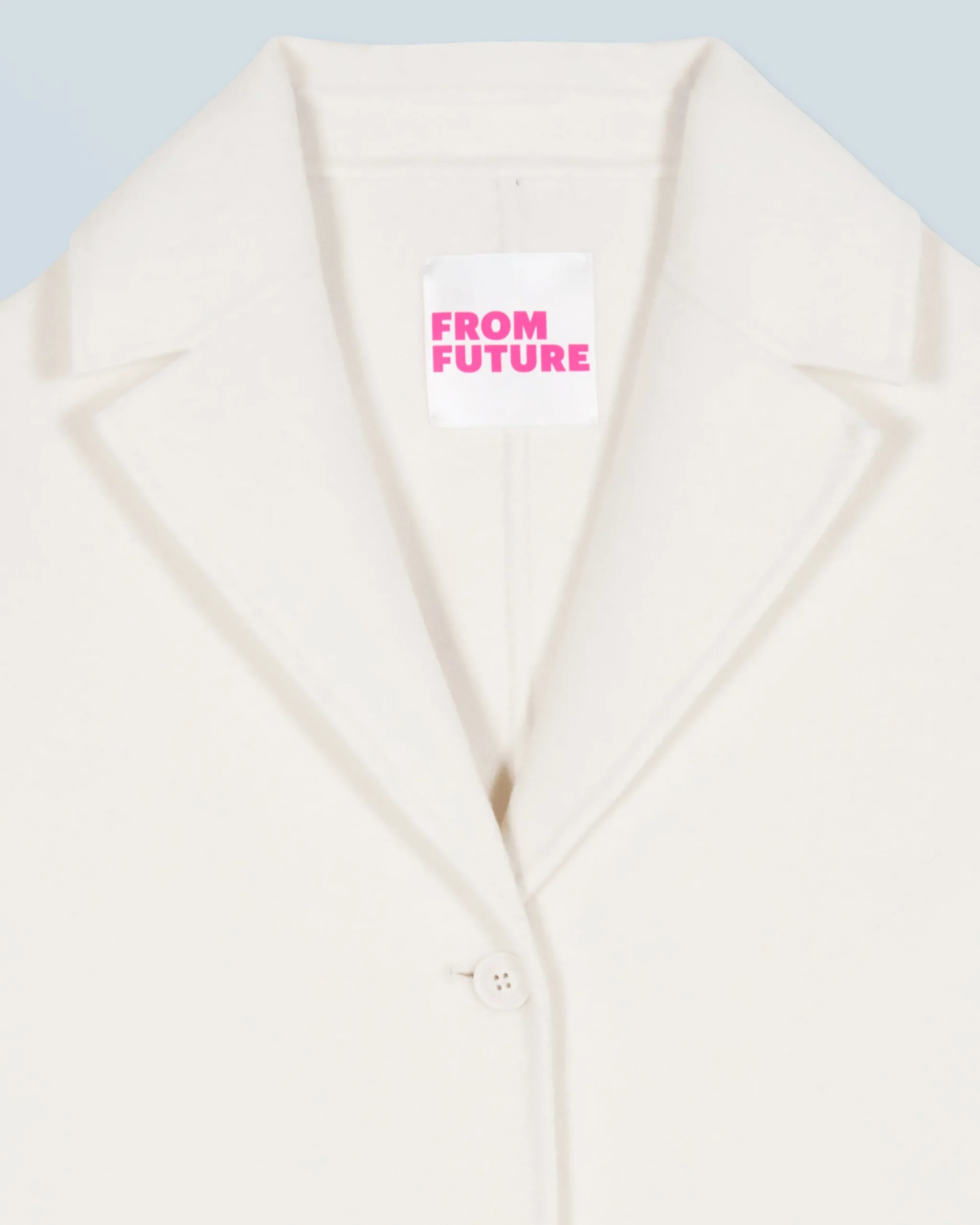 FROM FUTURE Outerwear Manteau Poches Ecru Discount
