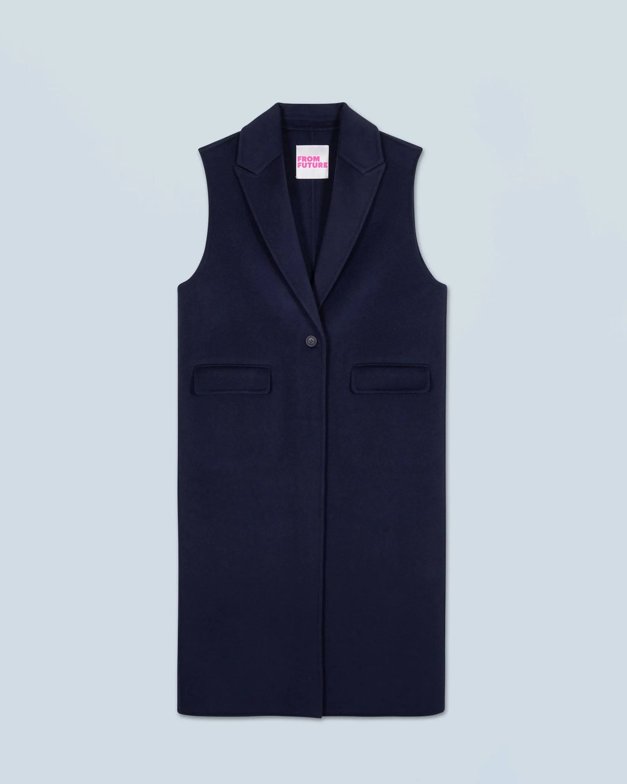 FROM FUTURE Outerwear Manteau Sans Manches Navy Shop