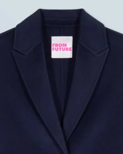 FROM FUTURE Outerwear Manteau Sans Manches Navy Shop