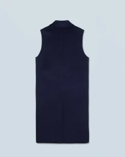 FROM FUTURE Outerwear Manteau Sans Manches Navy Shop