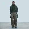 FROM FUTURE Outerwear Parka Kaki Cheap