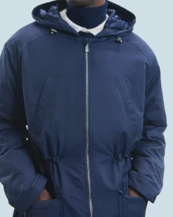 FROM FUTURE Outerwear Parka Navy Outlet