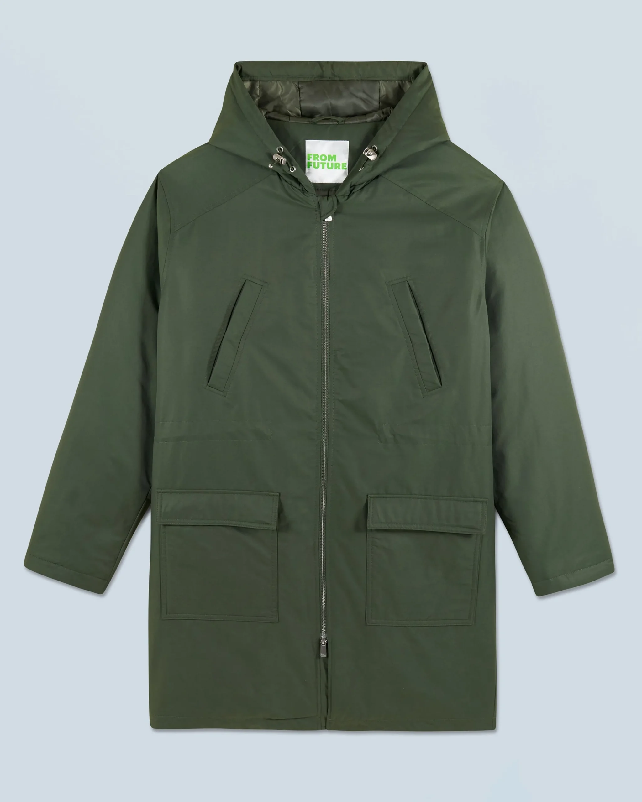 FROM FUTURE Outerwear Parka Kaki Cheap