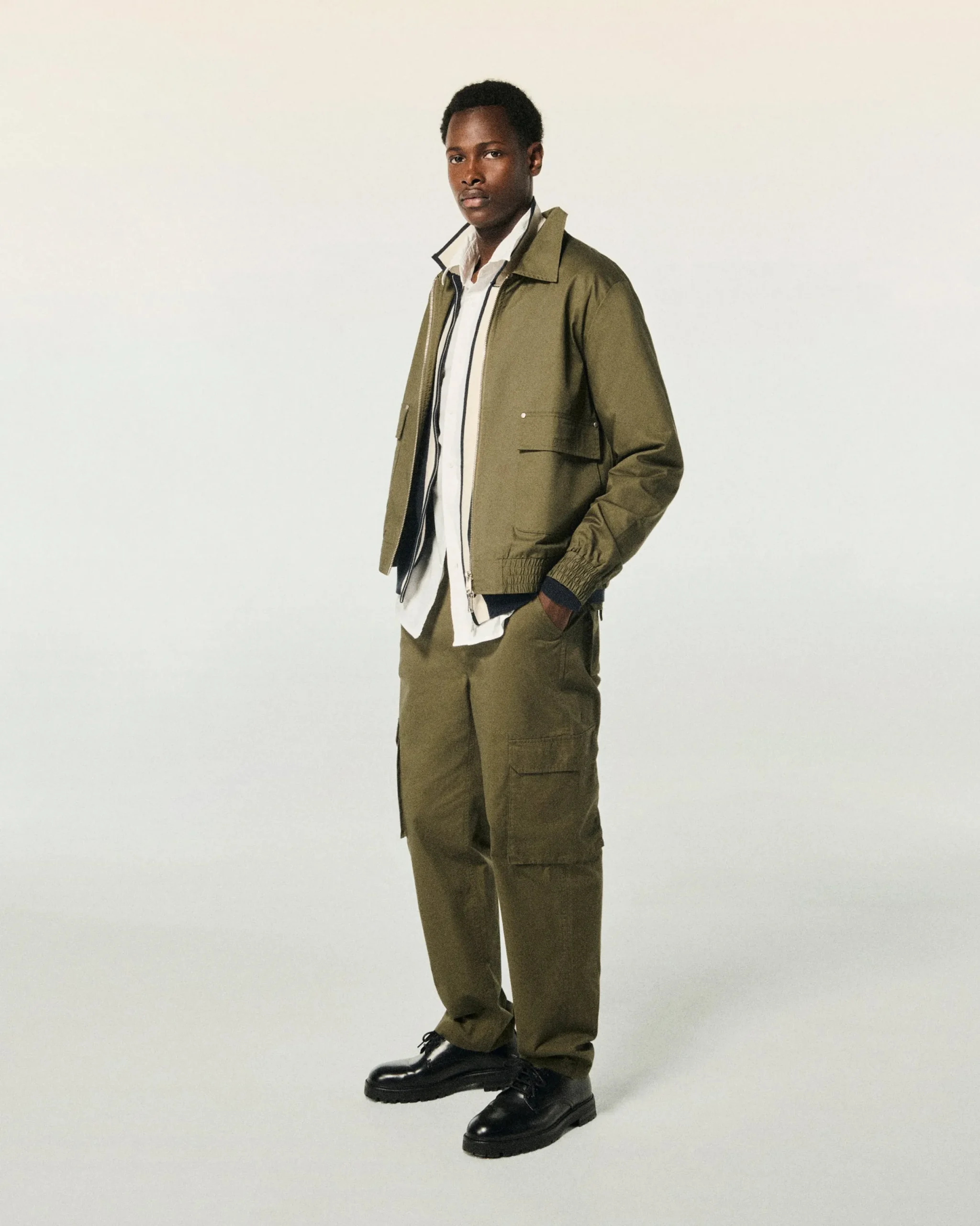 FROM FUTURE Outerwear Veste Kaki Best Sale