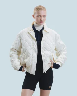 FROM FUTURE Outerwear Veste Bombers Matelassé Sable Discount