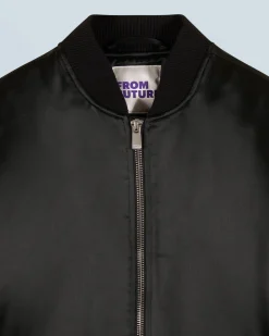 FROM FUTURE Outerwear Veste Bombers Satin Noir Store