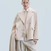 FROM FUTURE Outerwear Veste Caban Sable New