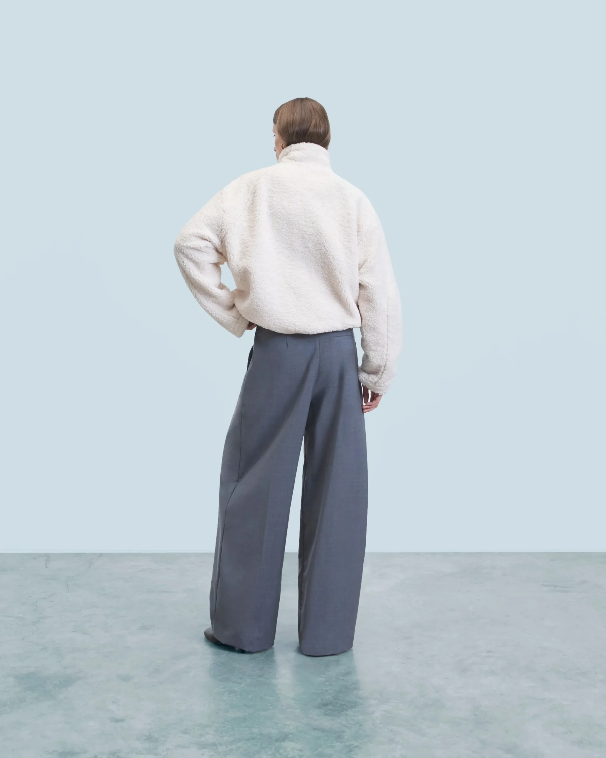 FROM FUTURE Outerwear Veste Sherpa Ecru Fashion