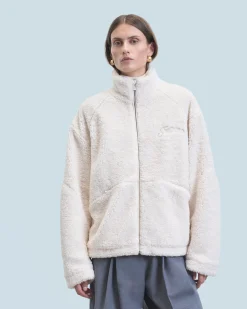 FROM FUTURE Outerwear Veste Sherpa Ecru Fashion