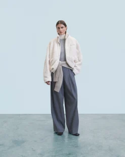 FROM FUTURE Outerwear Veste Sherpa Ecru Fashion