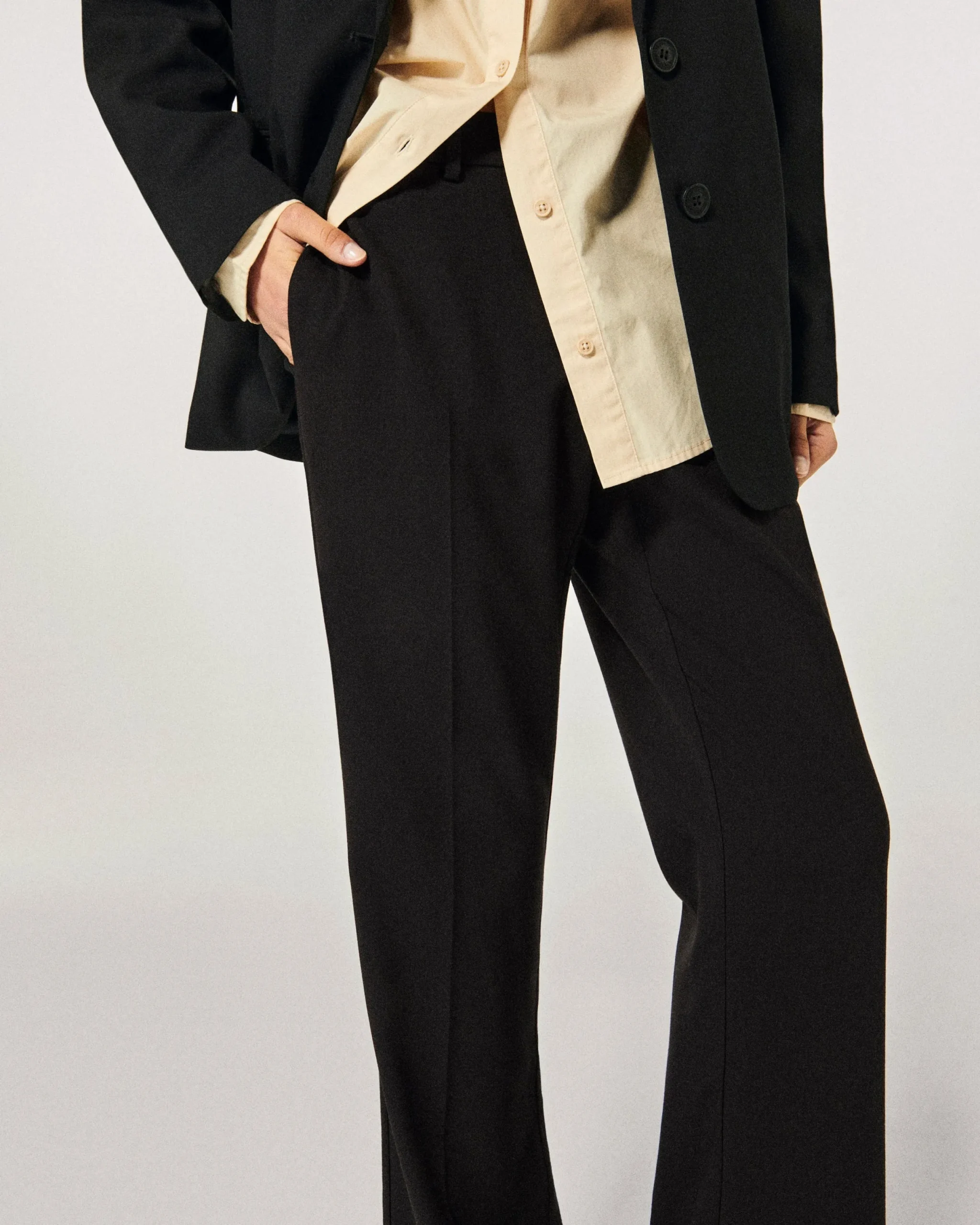FROM FUTURE Pantalon Noir Cheap