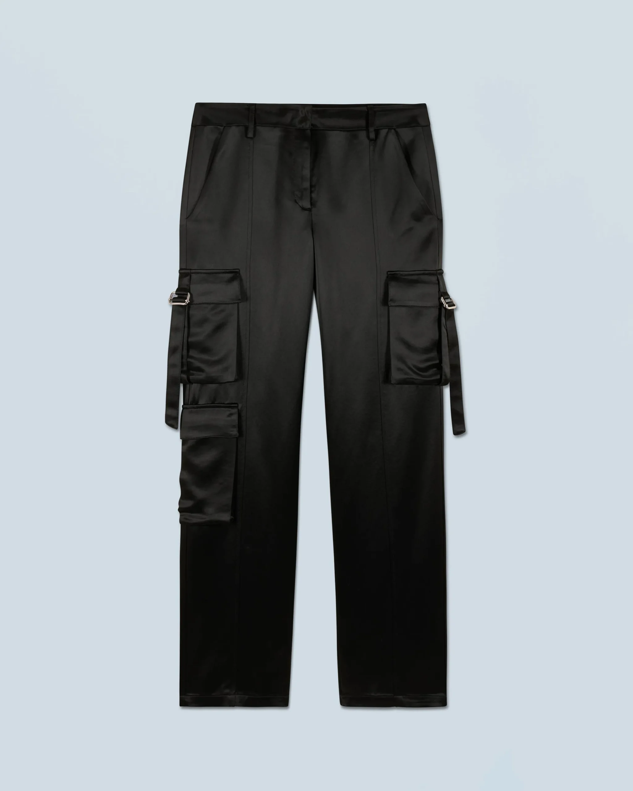 FROM FUTURE Pantalon Cargo Noir Cheap