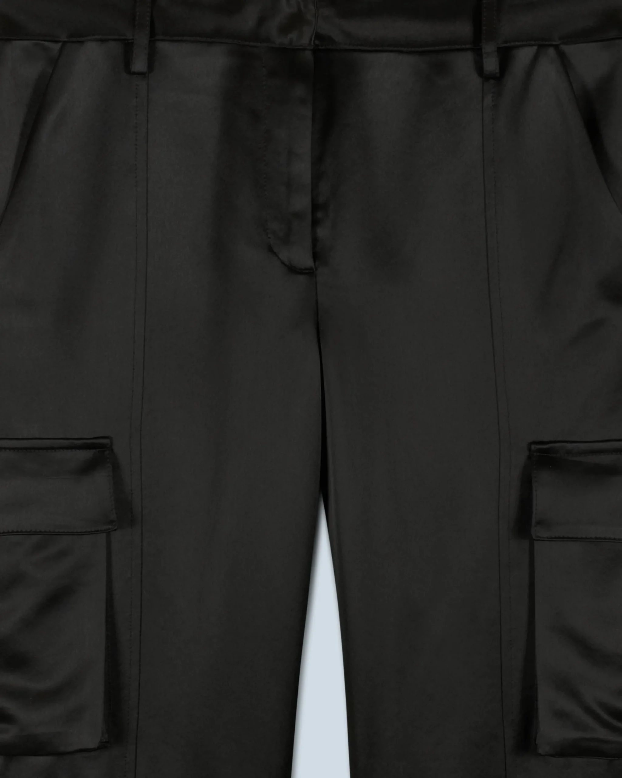 FROM FUTURE Pantalon Cargo Noir Cheap