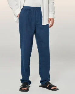 FROM FUTURE Pantalon Droit Navy Outlet