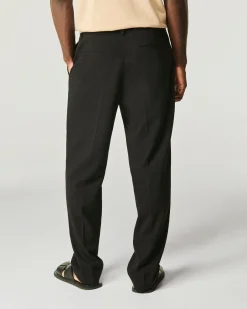 FROM FUTURE Pantalon Droit Tailoring Noir Discount