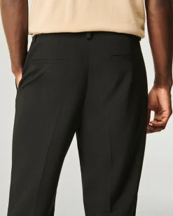 FROM FUTURE Pantalon Droit Tailoring Noir Discount