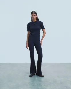 FROM FUTURE Pantalon Flare Navy Fashion