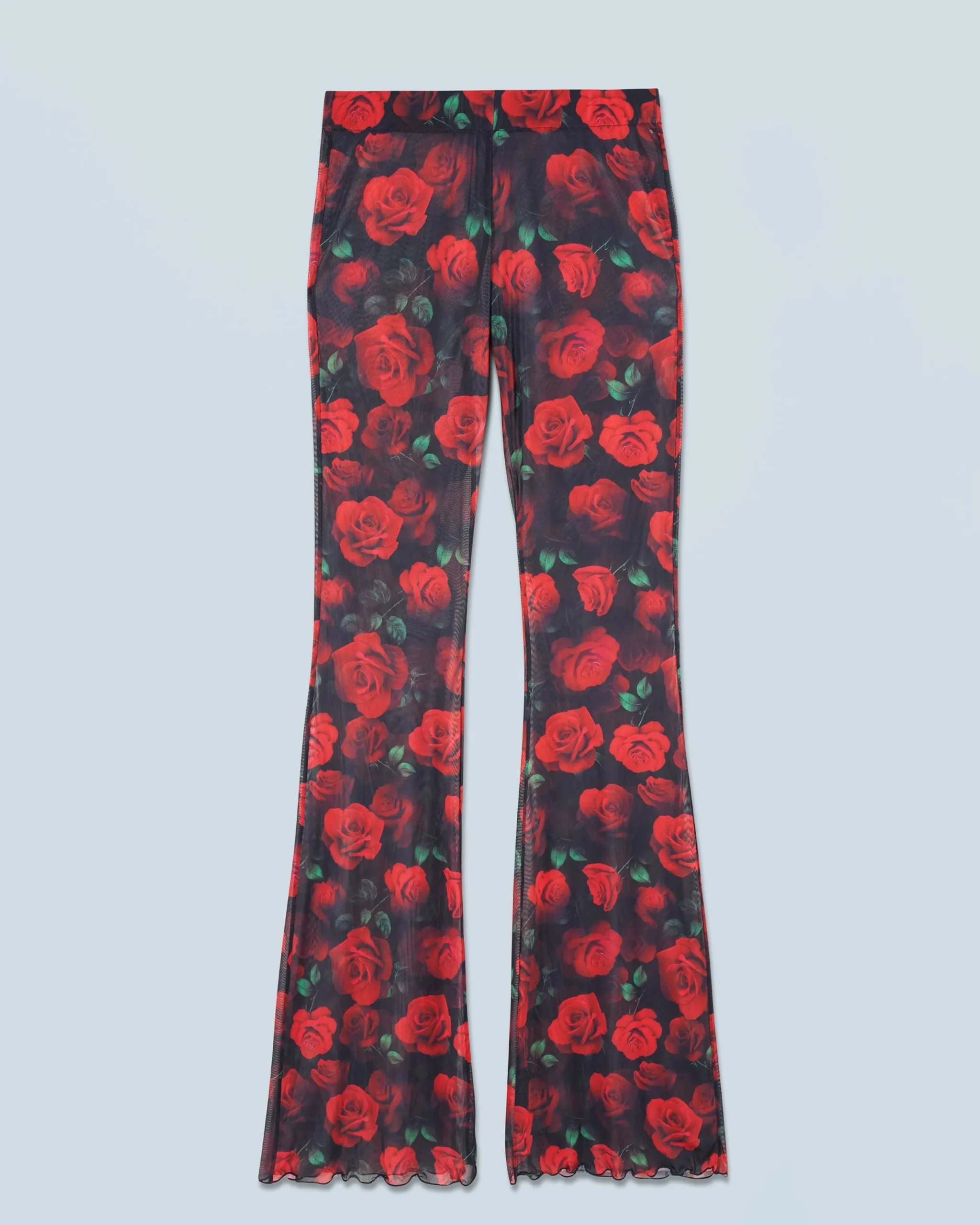 FROM FUTURE Pantalon Flare Mesh PassionateRose Hot