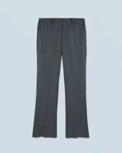 FROM FUTURE Pantalon Large Tailoring RayuresGris Sale